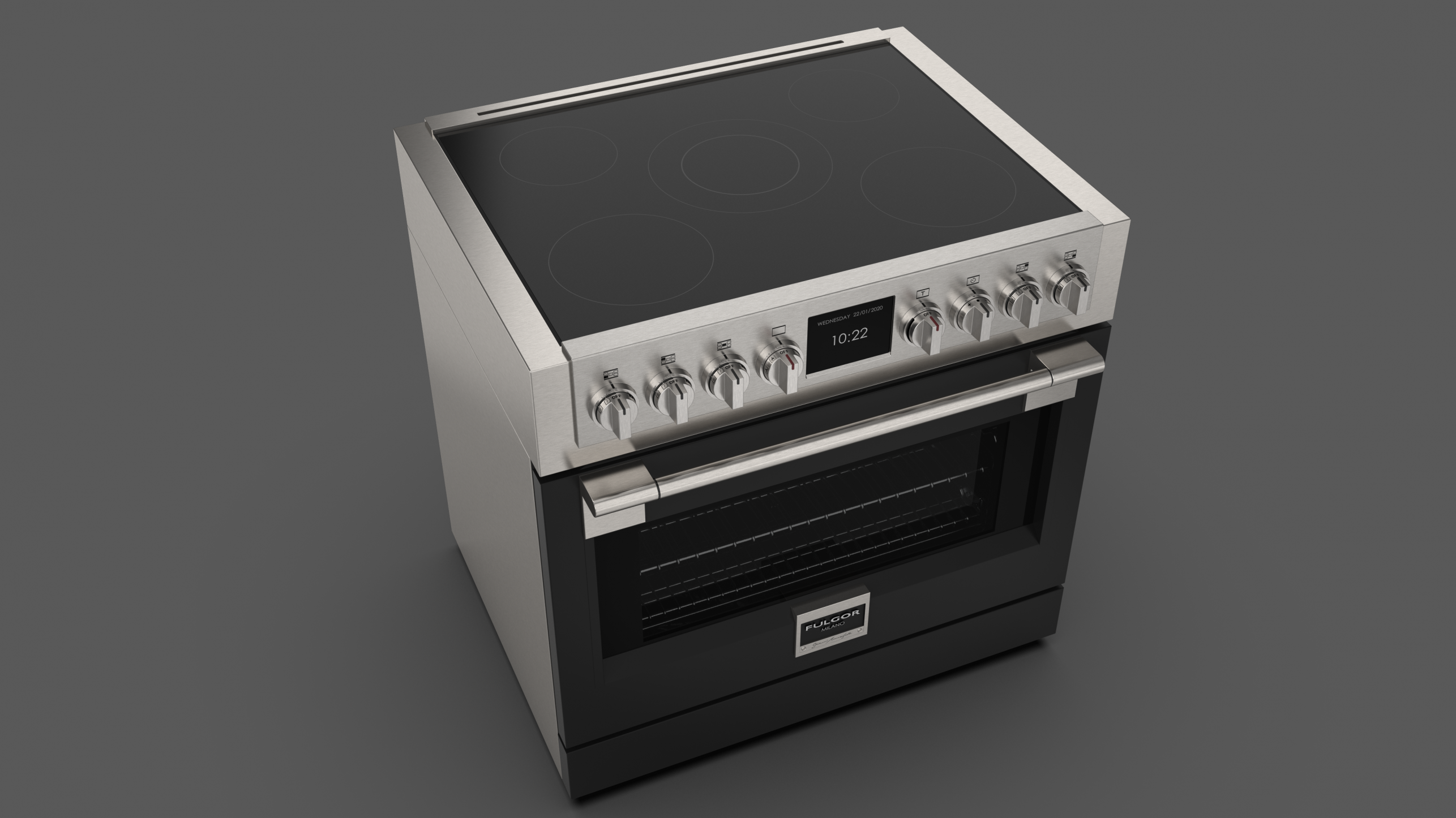 36" INDUCTION RANGE Fulgor Milano